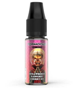 E-liquide Strawberry Raspberry Cherry Ice Tornadoliq sel de nicotine 10 ml