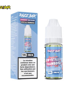 E-liquide Strawberry Raspberry Ice Razz Bar sel de nicotine 10 ml
