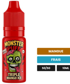 E-liquide Triple Mango Ice Monster Puff sel de nicotine 10 ml