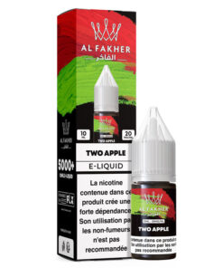 E-liquide Two Apple Al Fakher sel de nicotine 10 ml