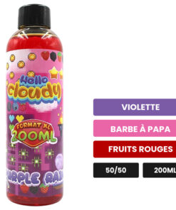 E-liquide Purple Rain Hello Cloudy 200 ml